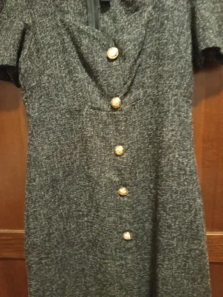 Vestito Shein S maniche corte bottoni