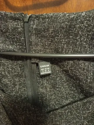 Vestito Shein S maniche corte bottoni