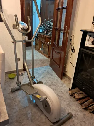 Bicicleta Estática Plataforma Gris