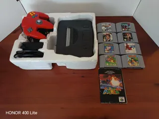Nintendo 64 + Mando Rojo + 8 Juegos