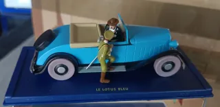 Tintin Coche 1/43 68 Descapotable Loto azul