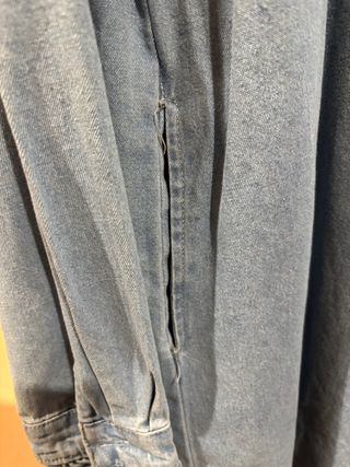 Vestido vaquero con encaje