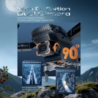 Dron E88 Pro LINK BEST Negro