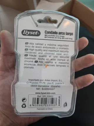 Candado Arco Largo Liyset