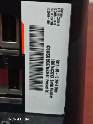 Consola Xbox 360 Modelo 1439 Negra