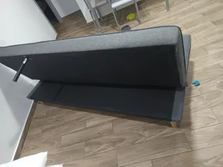 Sofá Cama Gris Tela