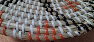 3 Cesti Vimini Fatti a Mano da Appendere