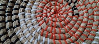 3 Cesti Vimini Fatti a Mano da Appendere