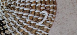 3 Cesti Vimini Fatti a Mano da Appendere