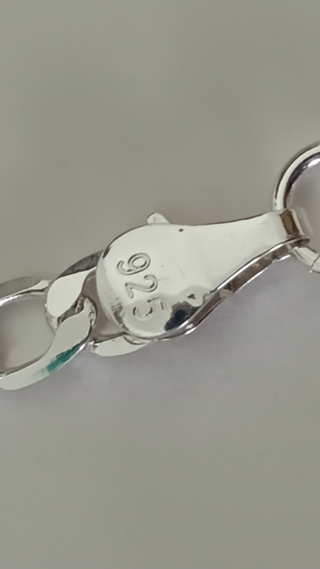 Collar Cubano Plata 925 Unisex Estilo Hip Hop