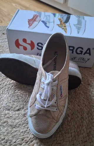 Zapatillas Superga Mujer Doradas