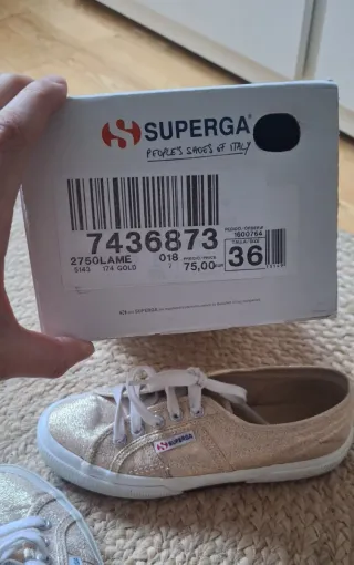 Zapatillas Superga Mujer Doradas