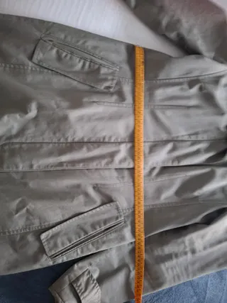 Gabardina Zara Basic Verde Talla M