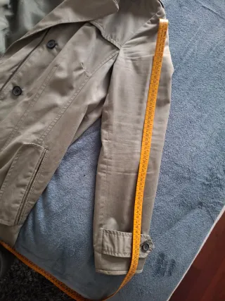 Gabardina Zara Basic Verde Talla M