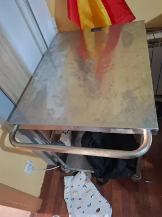 Mesa auxiliar de acero inoxidable