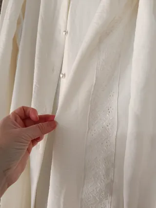 Conjunto Blusa Cuello Bebé y Chaleco Azul