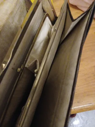 Bolso de piel vintage años 20