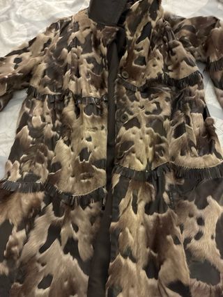 Chaquetón piel estampado leopardo