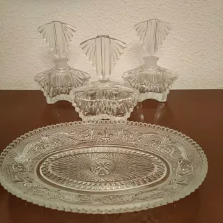 Conjunto tocador vidrio