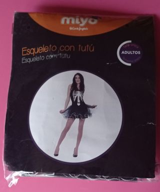 Disfraz Esqueleto con Tutú Miyo Talla Única