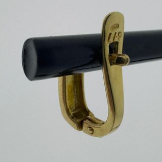 PENDIENTES DE ORO 18 QUILATES Y DIAMANTE NATURALES