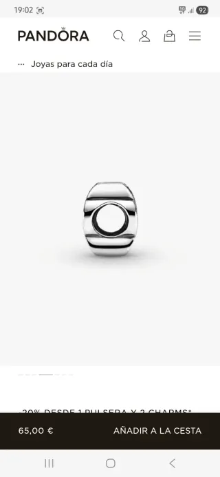 Charm Pandora Huella de Perro