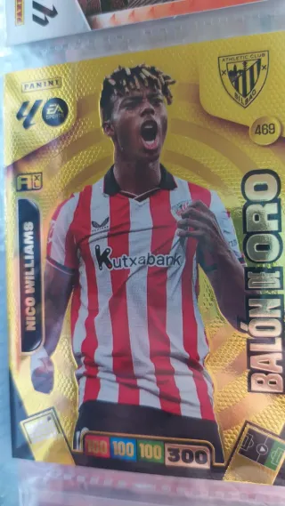 Cromo Nico Williams Balón de oro laliga 25/26