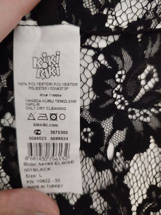 Kimono Goth Encaje Negro Kikiriki Talla Única