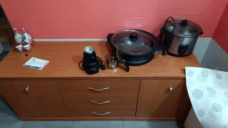 Mueble aparador madera y metal