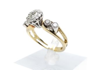 Anillo de Oro Bicolor 18 Kt. 6.8 gr.  segunda mano