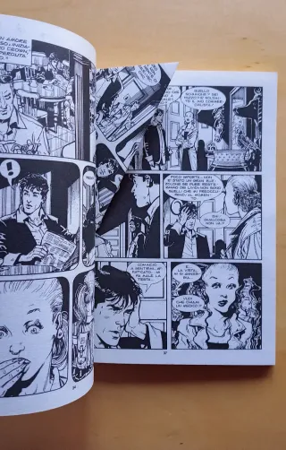 Fumetto Dylan Dog con difetto di impaginazione