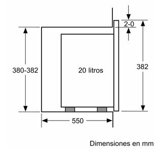 Microondas Integrable Acero Bosch Serie 4