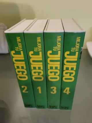 4 Cintas VHS Mejora tu Juego Fútbol