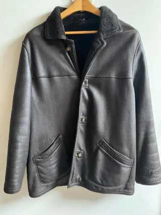 Pelliza de piel hombre T56 Marrón