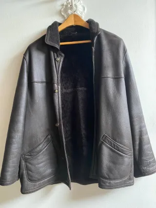 Pelliza de piel hombre T56 Marrón