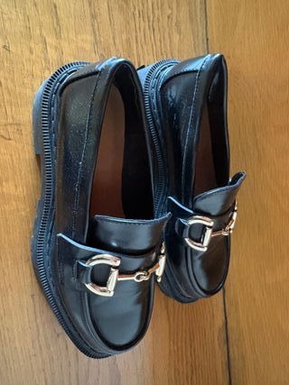 Mocasines T37 Negro Un Uso