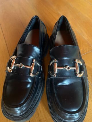 Mocasines T37 Negro Un Uso