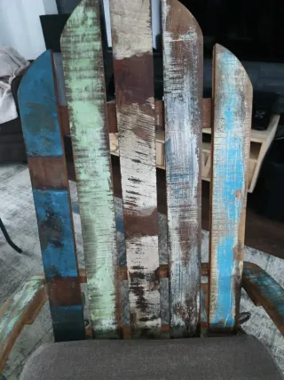 Mecedora diseño Maison du Monde de madera