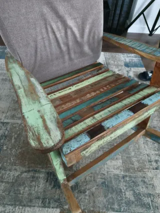 Mecedora diseño Maison du Monde de madera