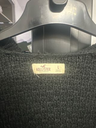 Jersey Hollister Negro Talla L