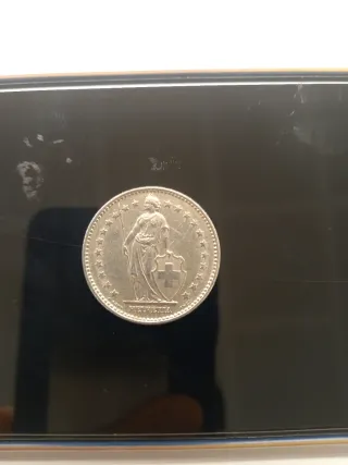 Moneda Antigua 2 Francos Suizos 1969
