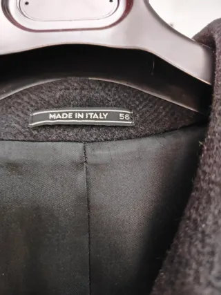 Elegante cappotto uomo nero