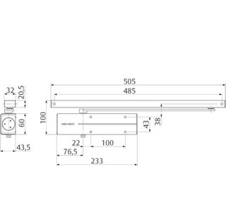 Cierrapuertas Tesa Assa Abloy DC135-D9005