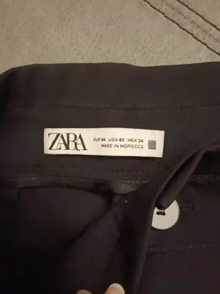 Pantalón Zara Negro Mujer