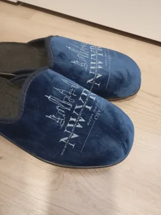 Zapatillas de casa hombre azul