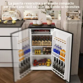 Nevera Pequeña Congelador 91L Silenciosa