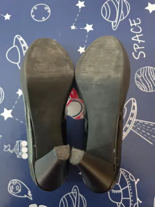 Zapatos Charol Tacón Talla 40