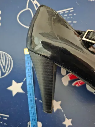 Zapatos Charol Tacón Talla 40