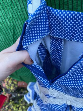 Falda de flamenca niña 2-3 años con fajín