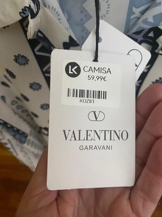 Camisa Valentino Estampada Talla M